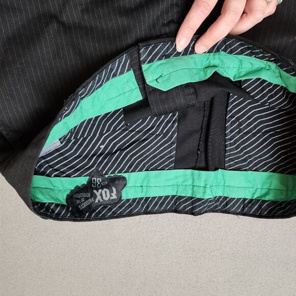 Fox Racing Chino Short Mens 36 Regular Fit Mid Rise Pockets Striped - Picture 6 of 10